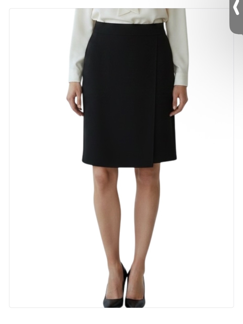 GIORGIO ARMANI Tulip Wool Blend Skirt in Classic Black Size M (6) — GORGEOUS!!